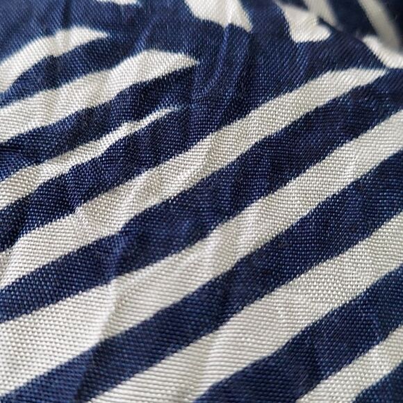 NWT MASAI Crepe Dress Navy & White Zebra Stripes Size XS - Picture 14 of 14